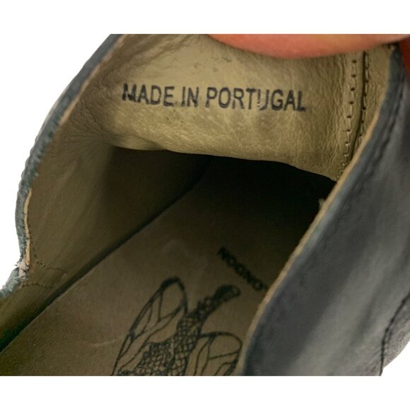 Rare VTG Fly London Womens Black Leather Ankle Boots Rear Zipper US 9 EUC 7915 - Picture 3 of 10